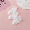 0-5 Years 3 Pairs/Set Newborn Lace Socks Summer Thin Cotton Mesh Short Socks White Lace Ruffle Frilly  Girls Princess Sock