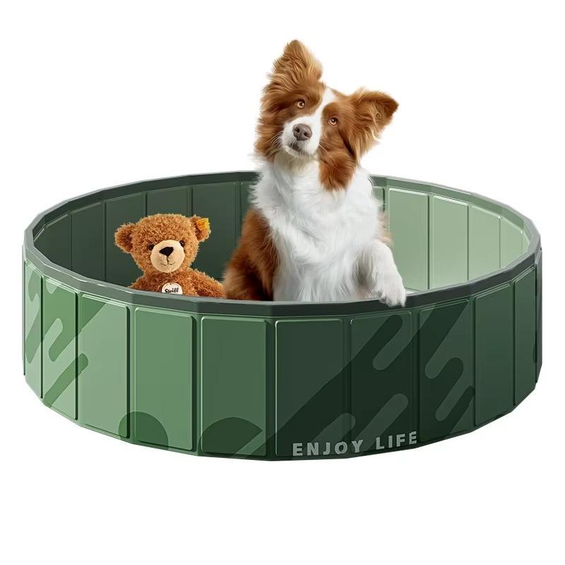 Hundespielzeug Tragbarer faltbarer PVC-Haustierpool für das Baden und Schwimmen im Freien