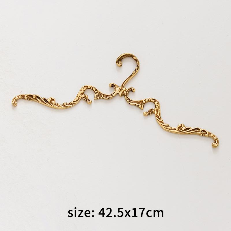 

Винтажная резная латунная вешалка, стойка для одежды, гардеробная, вешалка для пальто, домашнее украшение, золотая вешалка для одежды, органайзер для хранения в спальне, шкафу