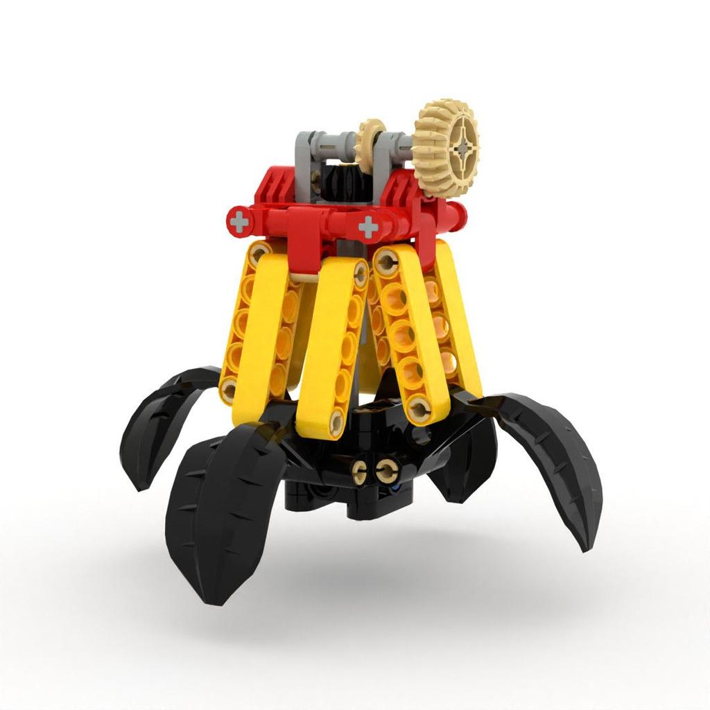Self-Locking Brick Moc Construction Blocks Technical Parts Technical 4 Lifting Claws  For Young Boys Kids Plaything