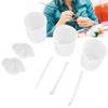 Silicone Measuring Cup Set Reusable Mixing Cup Casting Craft Jewelry Making Tool