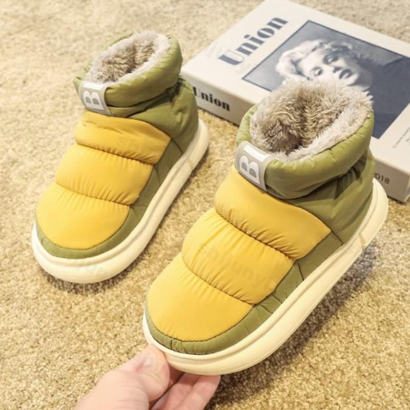 Vintersnøstøvler for menn 2025 Nye Dun Par Plysj Tykke Komfortable Bomullssko Vanntette Sklisikre Utendørs Fritidssko