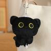 New Sitting Black Cat Cute Big Head Round Eyes Lovely Kitten Doll Bag Decro Pendent Birthday Gifts