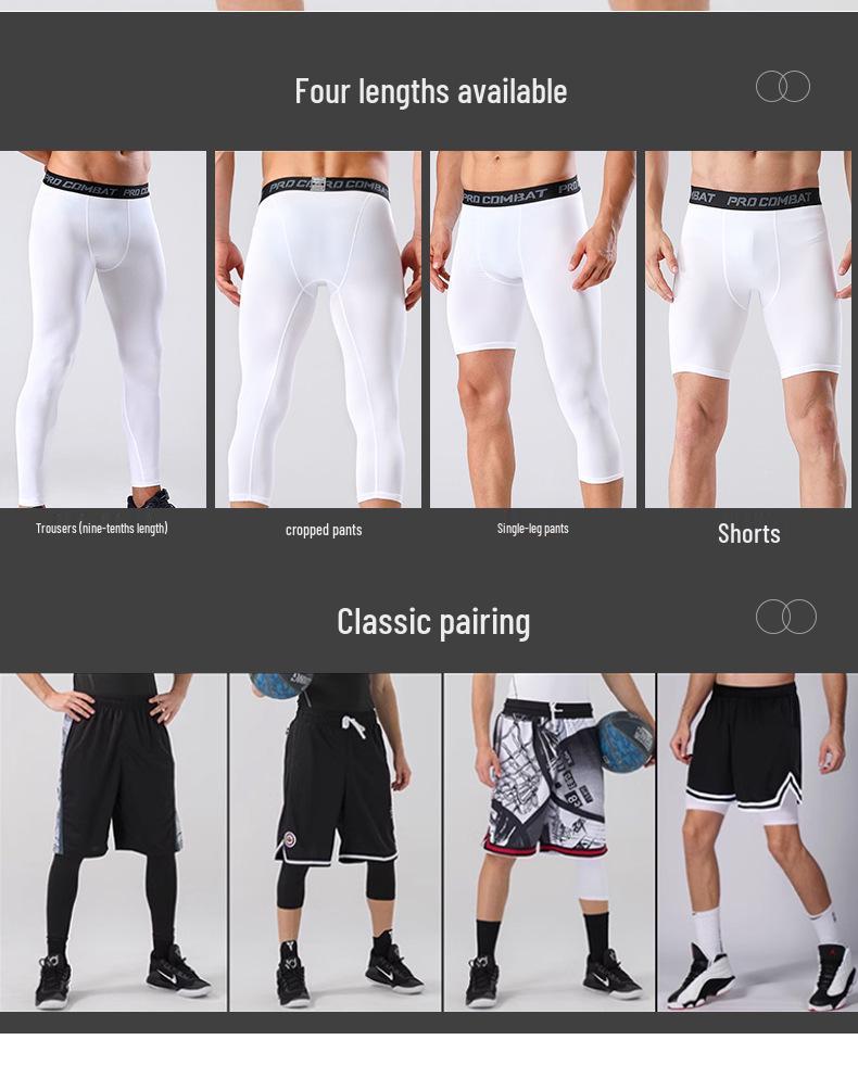 Vysoko elastické, rýchloschnúce, priedušné tréningové legíny a šortky na basketbal