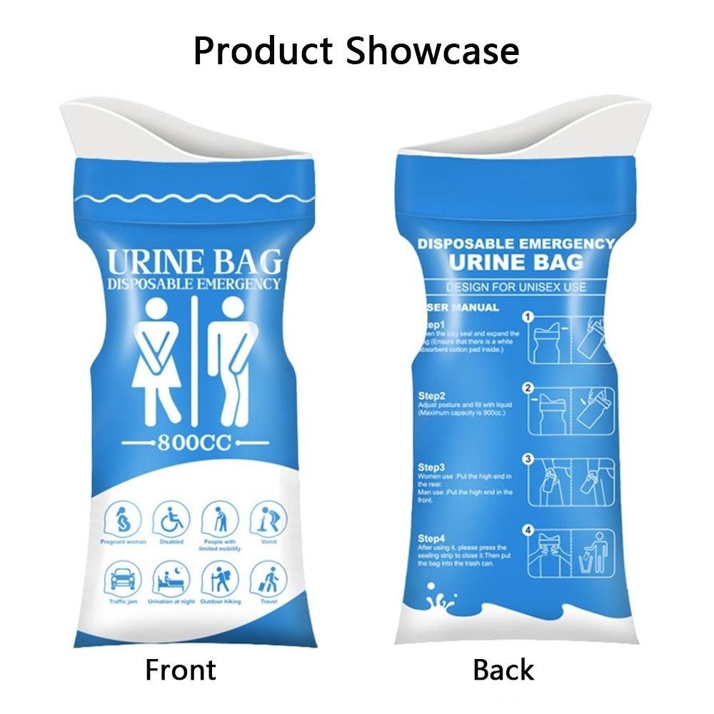 10Pcs Set Cleaning Emergency Urinate Bags Portable Travel Toilet Bag Outdoor Emergency
