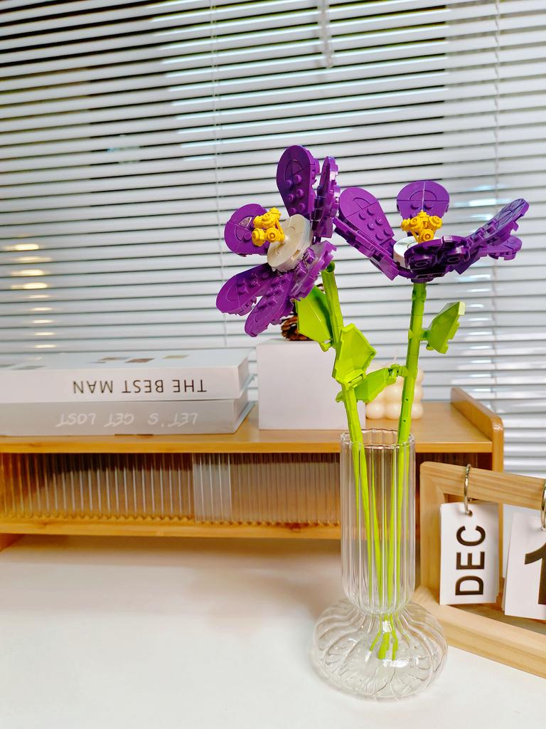 Blocchi da Costruzione Bouquet Rosa Girasole Eterno, Mini Mattoncini Fai da Te per Adulti, Regalo che Non Appassisce per San Valentino Anniversario Decorazione per la Casa