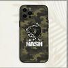 N-Nash Fishing Coole Handyhülle Für iPhone 16,15,14,13,12,11,Pro,X,XS,Max,XR,Plus,Mini Weiche Schwarze Hülle