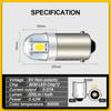 Ruiandsion BA9S LED Bulbs BA9 1895 1891 53 57 White 6V LED Bulbs 3030
