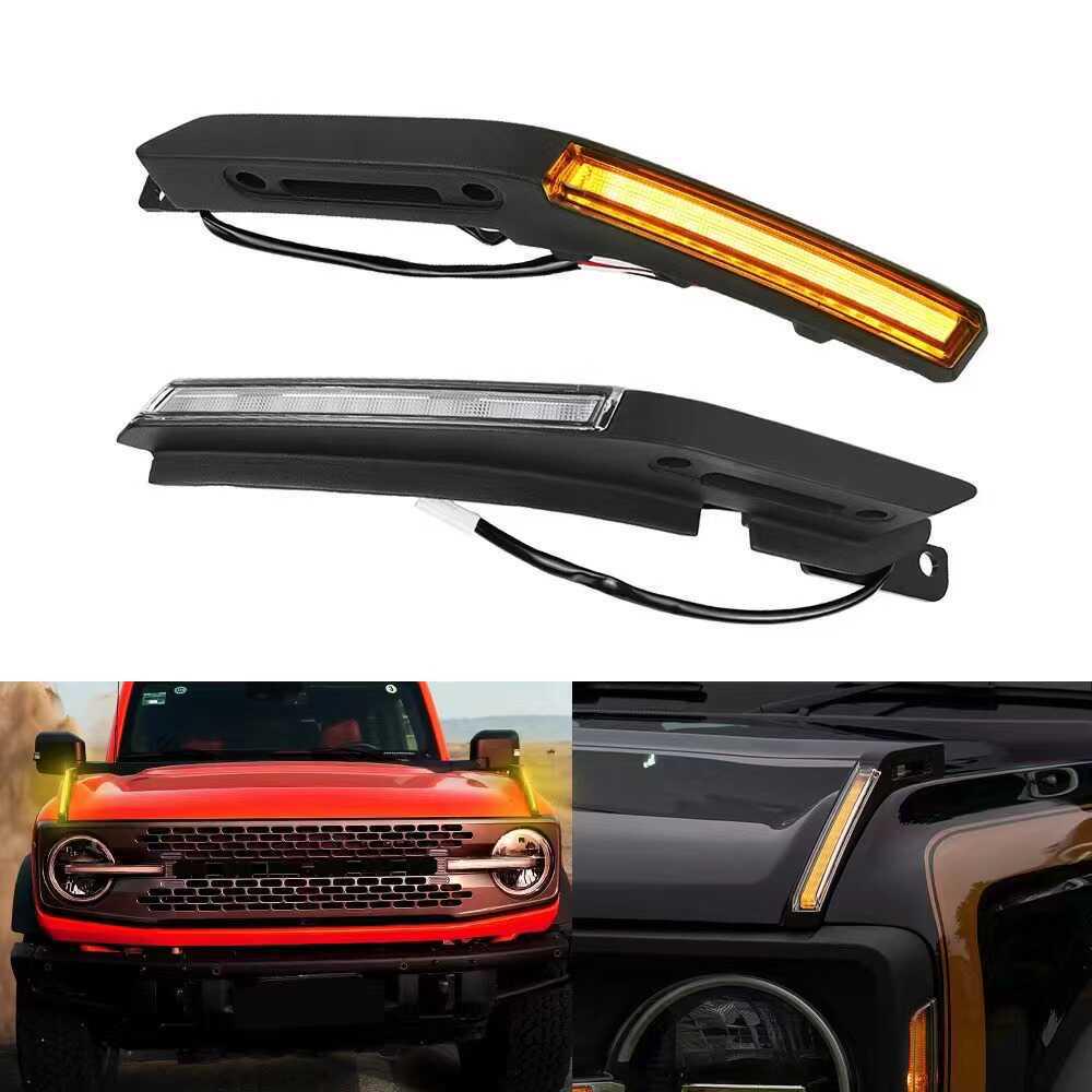 Ford F-15 Rainforest Branching Hood Handle Retrofit: Flowing Turn Signals, Damage-Free Installation.