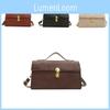 Vintage Chic 2024 Lock Buckle New Simple Casual Shoulder Messenger Bag