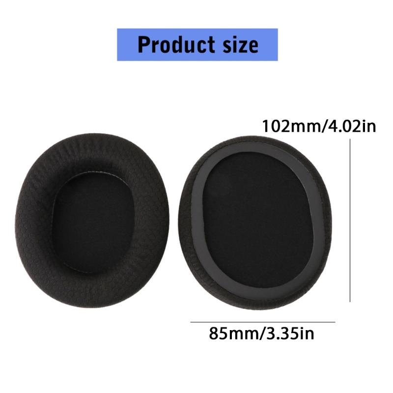 1Pair Earpads Mesh Fabric Ear Pad Ear Cushions Cover Memory Foam Earmuffs for Arctis 1 3 5 7 9 Headsets