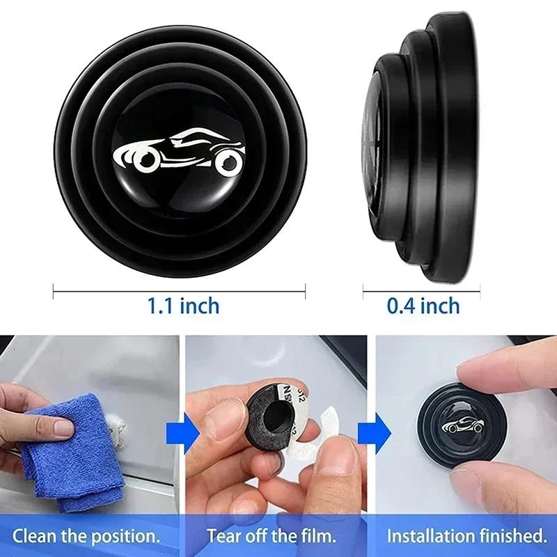 20pcs Car Door Anti-Shock Silicone Pad Universal Anti-Noise Buffer Gasket Anti-Collision Door Sticker Soundproof Crash Pad