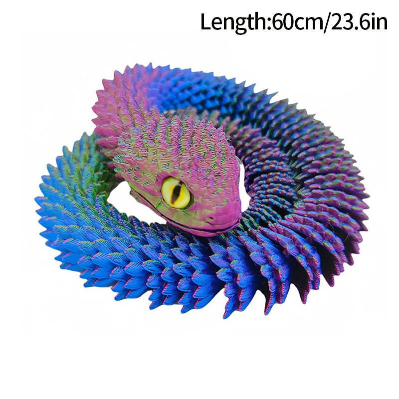 3D Printed Snake Dragon 3d Printed Figures New Year Decoration Traditional Table Ornament 3d Toys Gifts for New Year 2025