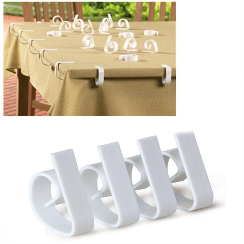 4Pcs Plastic Tablecloth Clips Multi-function Non-slip Securing Holder Party Picnic Wedding Prom Table Cover Clamps