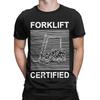 Forklift Certified Operator T Shirts for Men Pure Cotton Hipster T-Shirts O Neck Tee Shirt Short Sleeve Clothing Printed