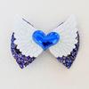 1PC Cute Girls Hair Bows with Clips Kids 4inch Sparkly Wing Hair Bows Barrettes Clips Heart Hairpins Children Hair Accessories