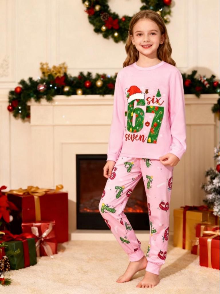 67 Style European & American Christmas Pajamas Set