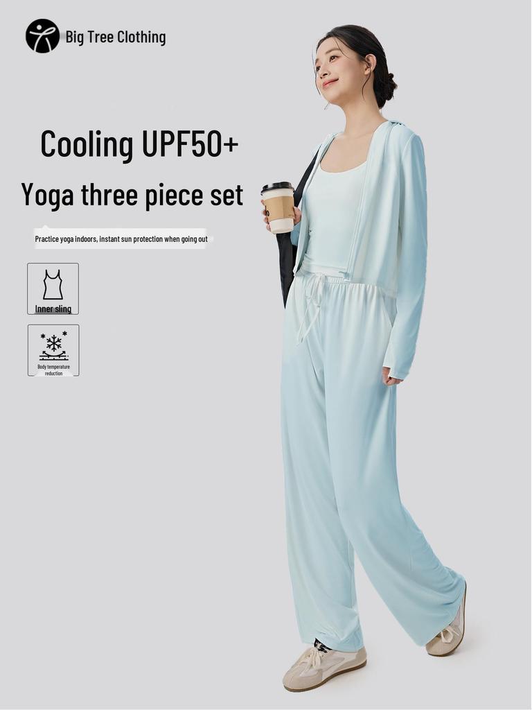 Women’s Breathable UV Protection Sportswear Set - Lightweight, Casual, Outdoor Sun Protection