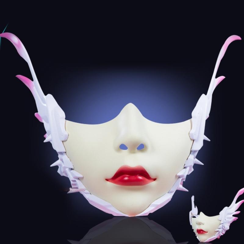Mechanical Winged Mask Masquerade Mask Half Face Mask Halloween Cosplay Accessories for Women Men Masquerade Cosplay