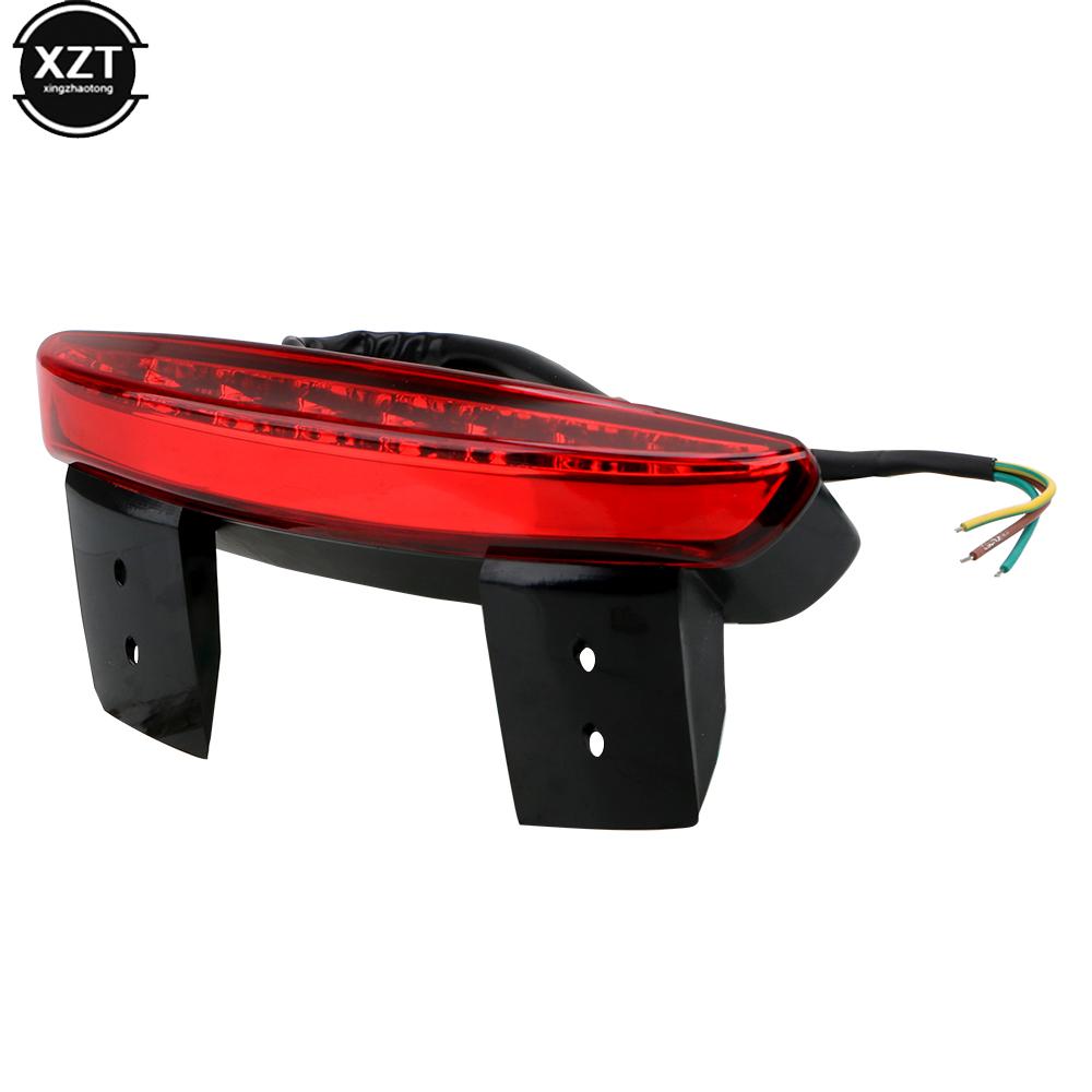 Bike Motorcycle Lights Rear Fender Edge Red LED Brake Tail Light Motocycle For Harley Touring Sportster XL 883 1200 Cafe Racer
