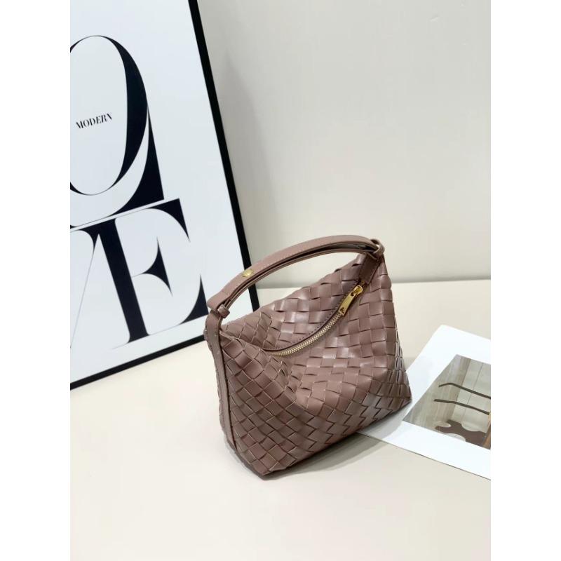 

Стильная и универсальная плетеная сумка Новая ретро-сумка Модный тренд Подмышечная корзина для капусты Женская сумка 20 * 10 * 16 (no words) серо-коричневый