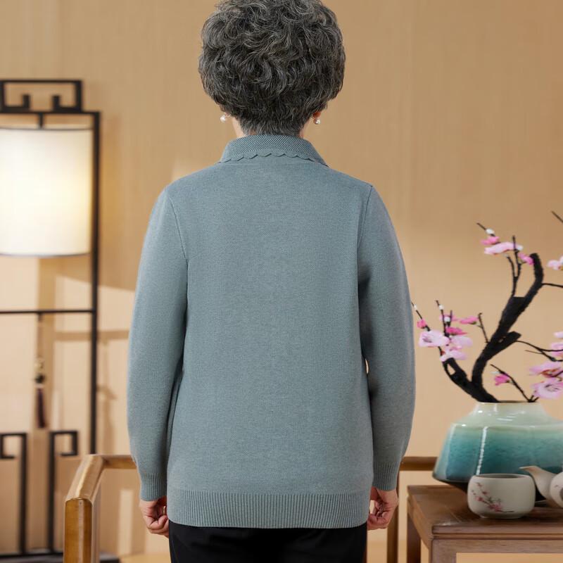 Elderly Women's Loose Autumn Knitted Cardigan