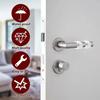 Security Protection Doorstop House Door Stop Transparent Silicone Handle Protector Home Hardware Door Ding Prevention Guard