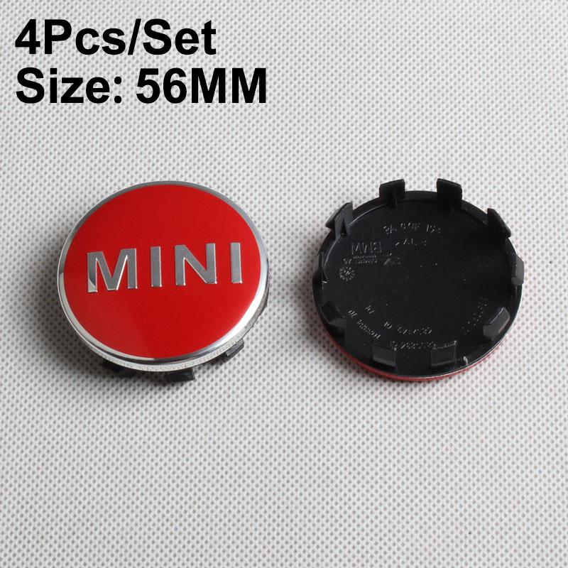 

4Pcs 54MM 56MM Car Logo Wheel Center Hub Stickers Accessories For MINI One Cooper JCW Countryman Clubman Cabrio Paceman Coupe