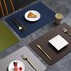 Double-sided Leather Dining Table Mat, Desktop Decoration, Home Dining Plate Mat, Anti Slip Bowl Mat, Thermal Insulation Mat