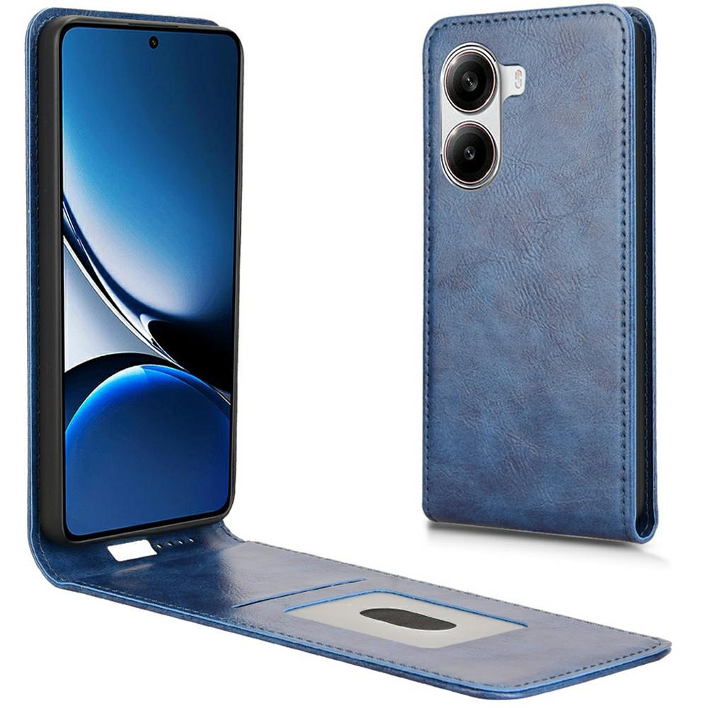 For Xiaomi Poco X7 Pro 5G/Redmi Turbo 4 5G Case with Card Slot Magnetic Vertical Flip Leather Phone Cover
