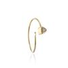 LLOYD L-Carat Modern British Trillion-Cut 14k Hoop Earrings LOFL2015G