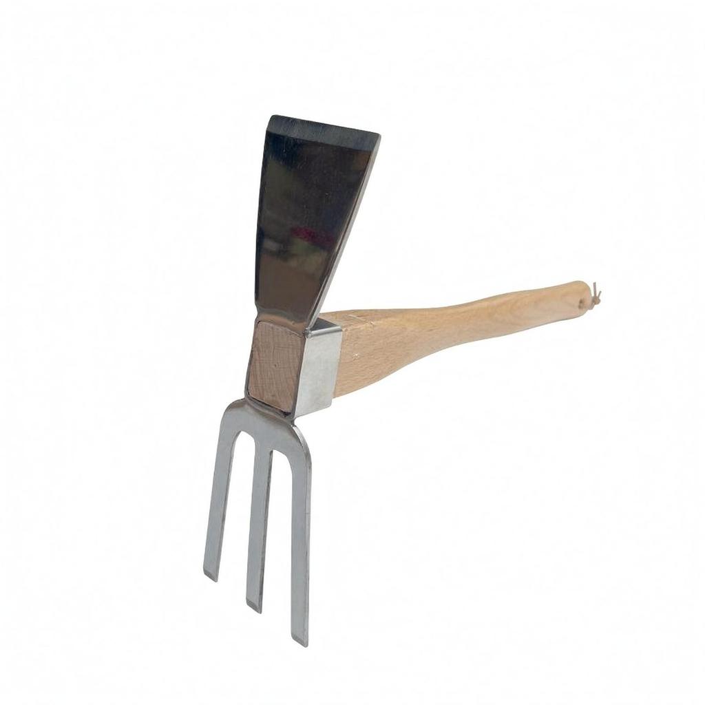 2in1 Hoe Rake Versatile Garden Lightweight for Soil Loosening, Undesirable Vegetation