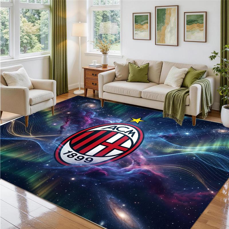 AC Milan Design Crystal Velvet Rug Soft Decorative Mat for Bedroom Entrance