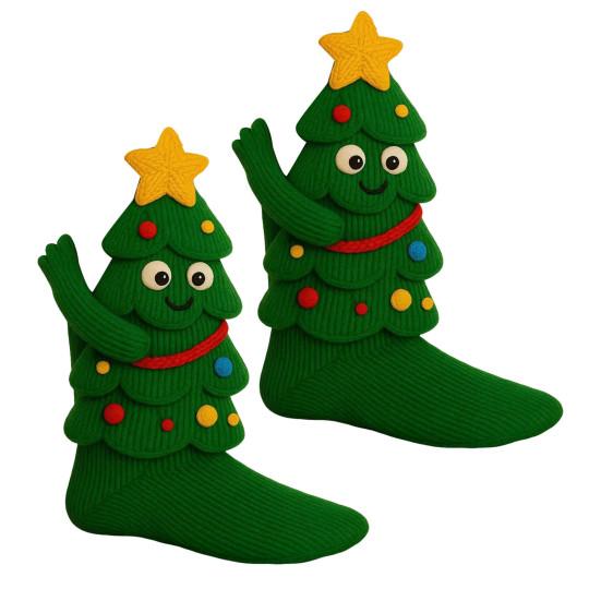 Yousheng 3D Knit Animal Socks Winter Warm Thick Socks with Santa Xmas Tree Animal Hug Socks Christmas Gifts for Kids And Adults