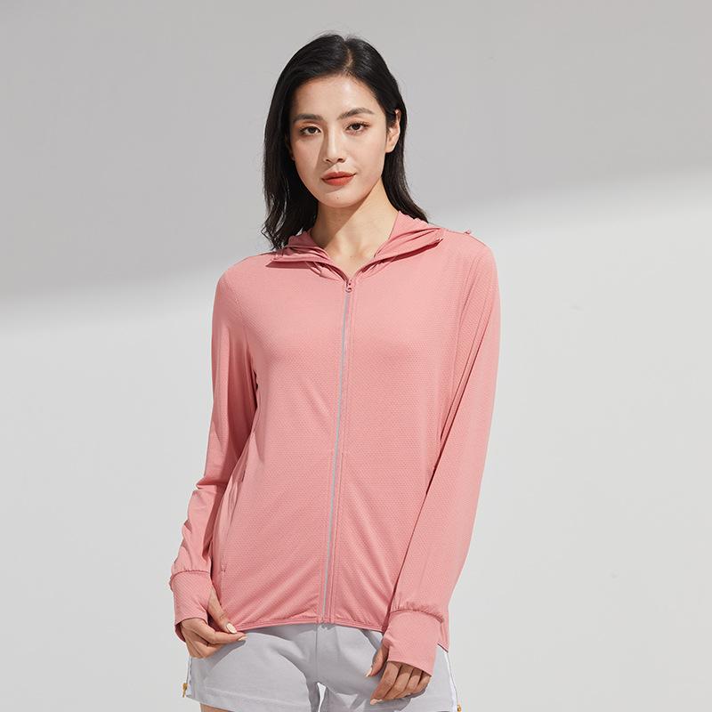 Outdoor men's sunscreen clothes summer ice silk breathable and cool skin clothes thin large brim sunscreen clothes jacket women's models