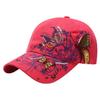 Sequin Embroidered Baseball Cap Butterfly Embroidered Duck Tongue Lip Print Trendy Hat Women's Hat