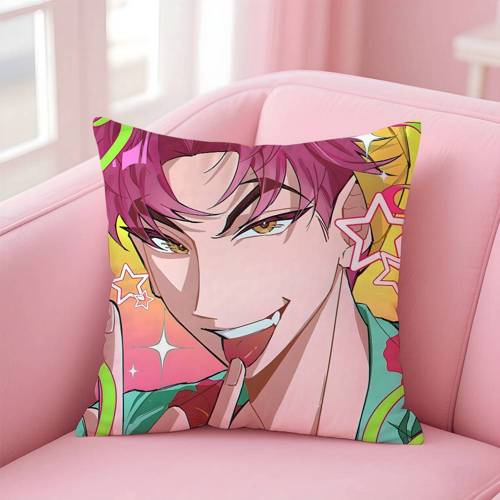 KPop S-Saja B-Boys Pillow Case Pattern Printing Pillowcase Living Room Sofa Cushion Cover Bedroom Room Decor