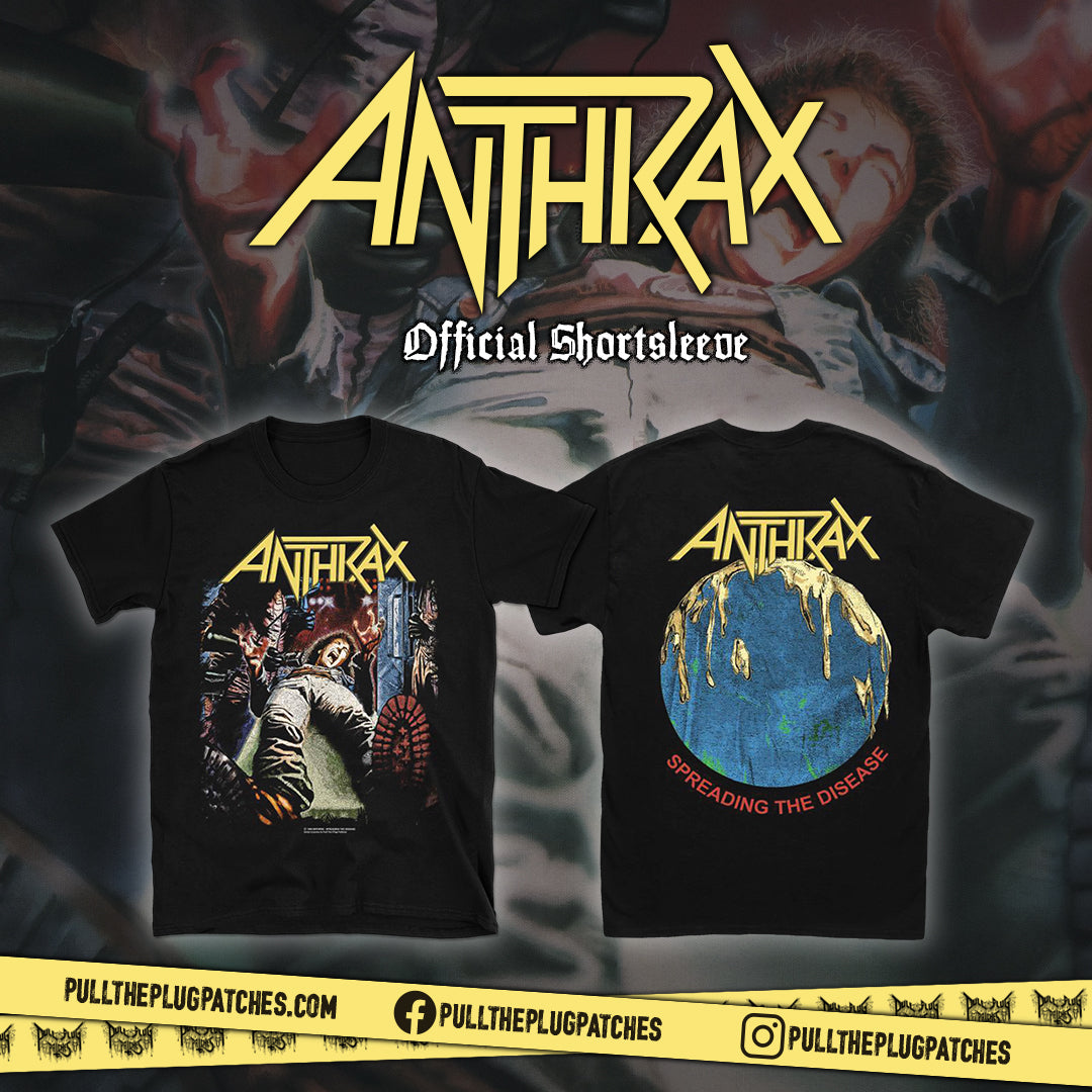 Футболка Anthrax Распространение болезни Мужская Женская Хлопок Оверсайз Y2k Рэп-Метал Трэш Группа Графика Короткий Рукав Женская Мужская Одежда 4XL