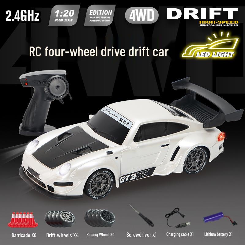 RC Pro Variable Speed 4WD Drift Remote Control Car - Rechargeable Racing Model Toy for Kids