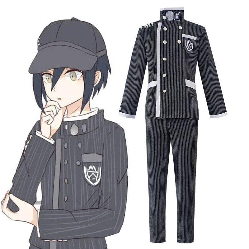 Danganronpa V3 Saihara Shuichi Cosplay Costume Exquisite School Uniform With Wig