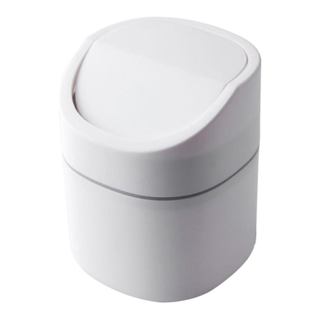 Cute Desktop Trash Can Fashion Trash Can Nightstand Trash Can Garbage Bin for Makeup Table Study