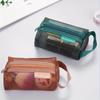 1pc Large Capacity Transparent Nylon Coin Purse - Three-dimensional Square Mesh Key Bag Card Bag Storage Bag