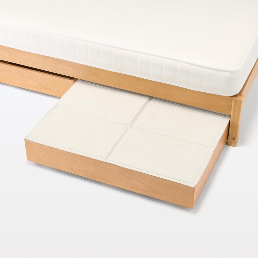 MUJI Polyester Linen Storage Box Lid Clothing Storage Box Under-Bed (KA0OAA2A) - Case,