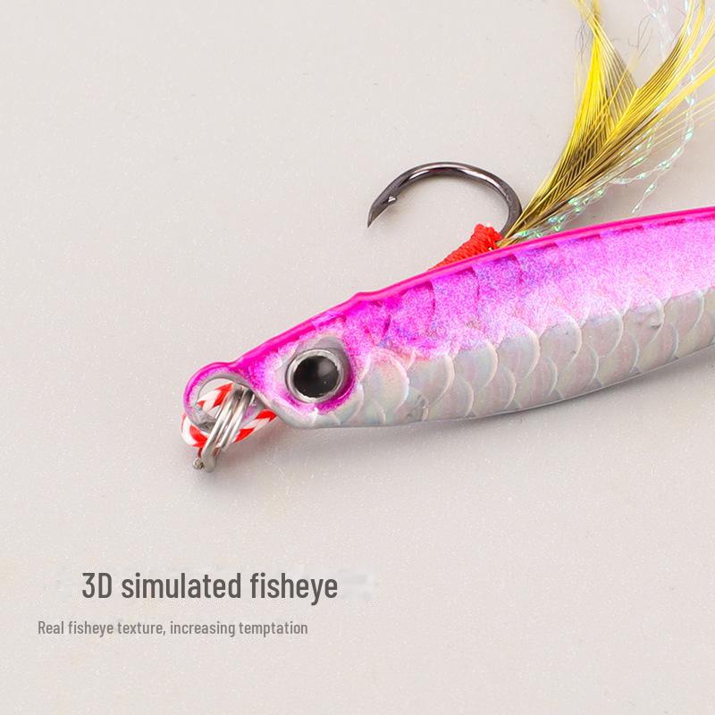 Fish Scale Pattern Long-Distance Iron Plate Lure for Bass, Catfish, and Croaker