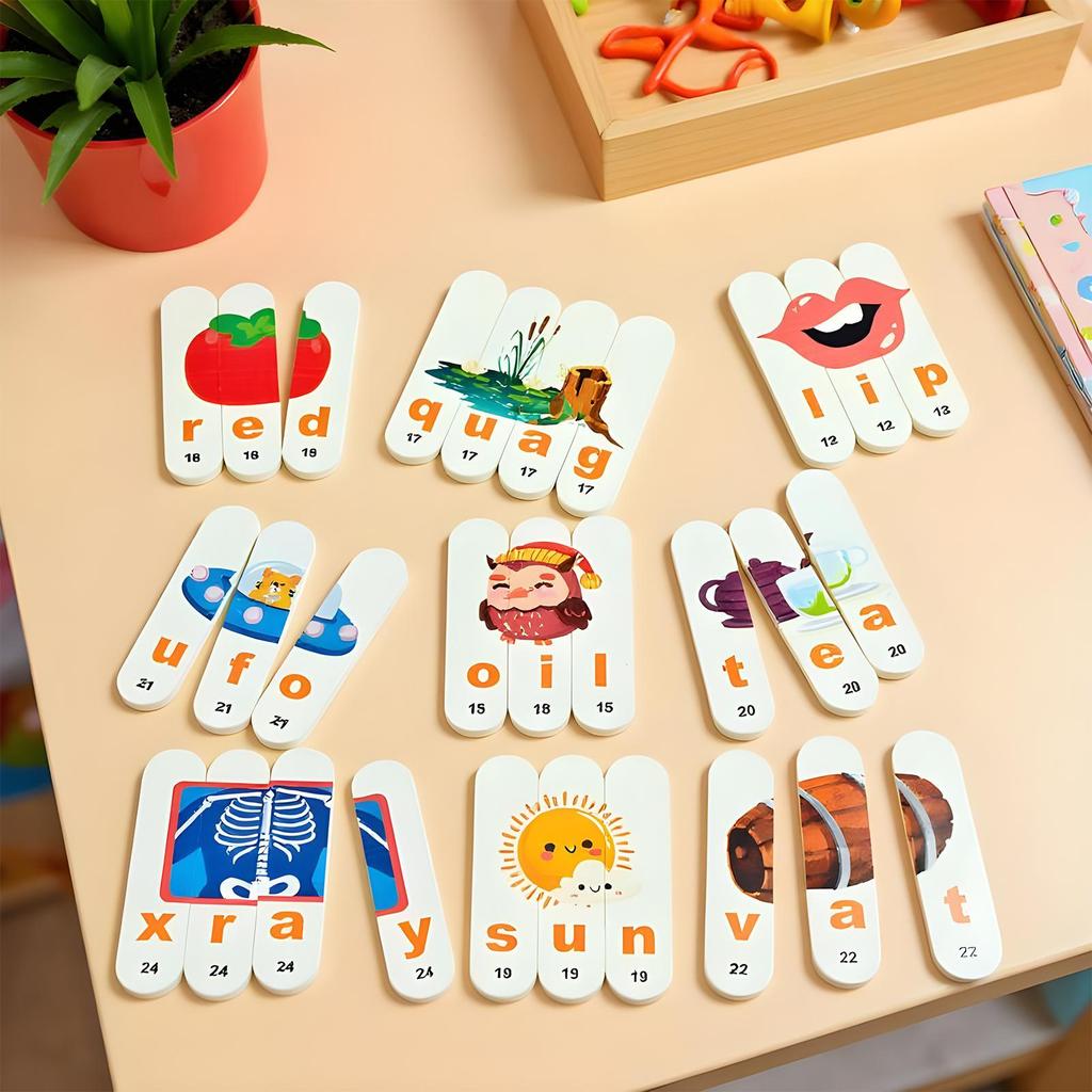 Spelling Games Word Game Interactive Alphabet Puzzle Educational Toys For Kids School Practice Teaching Toddler Kindergarten