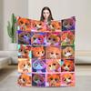 SuperKitties Cartoon Cats Flannel Blankets Spring Warm Throw Blanket for Kids Home Decor Street Trend Bedspread Sofa Bed Cover