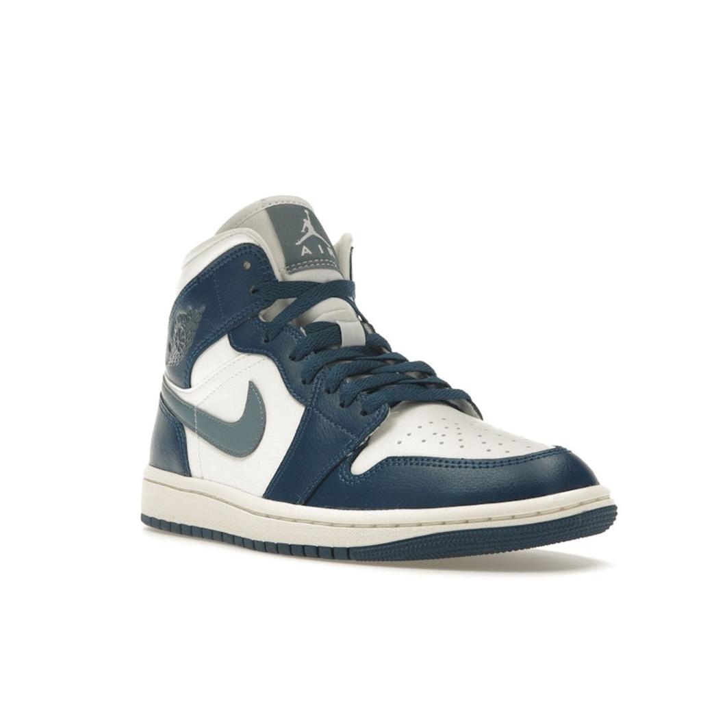 Air Jordan 1 Mid Sky J French Blue Women Sneakers Sail Ozone-Blue BQ6472-414