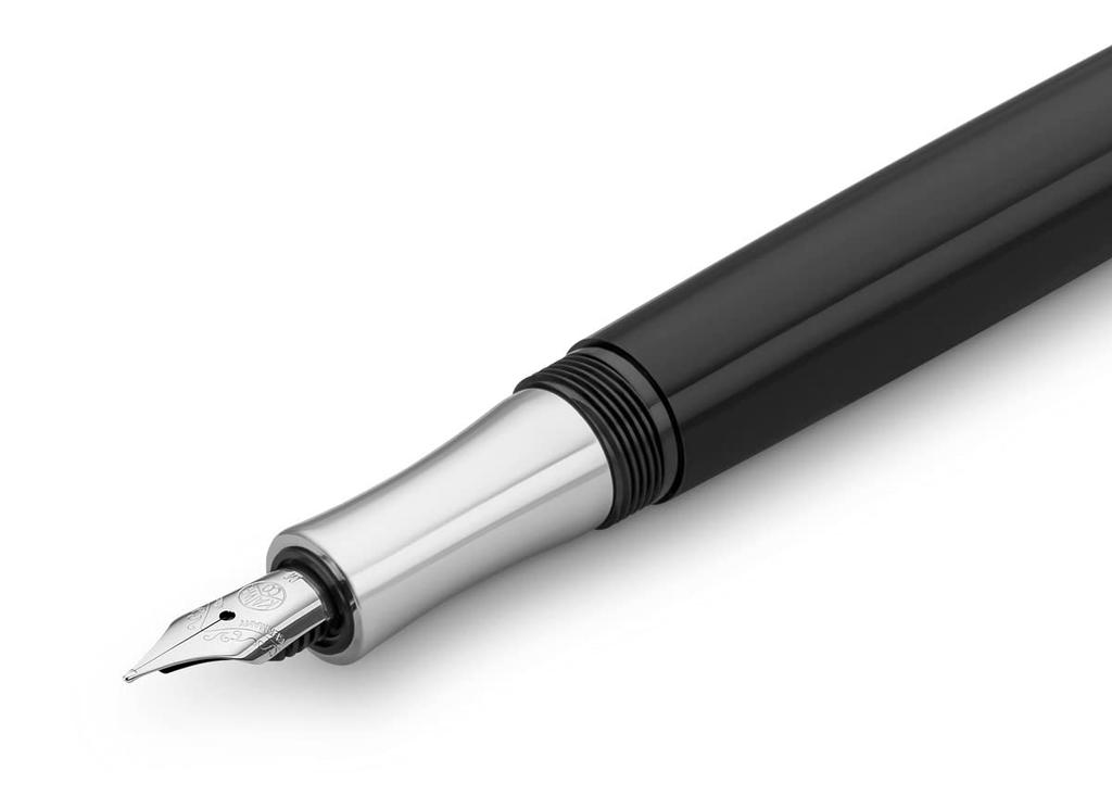 Kaweco Student Fountain Medium Officially Imported Pen, Nib, Black, STFP-BK,