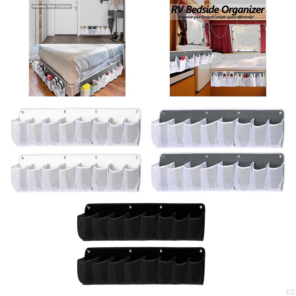 2 Pack Zippered Shoe Storage Bags, Hanging Organizer, Holder, Wear-resistant