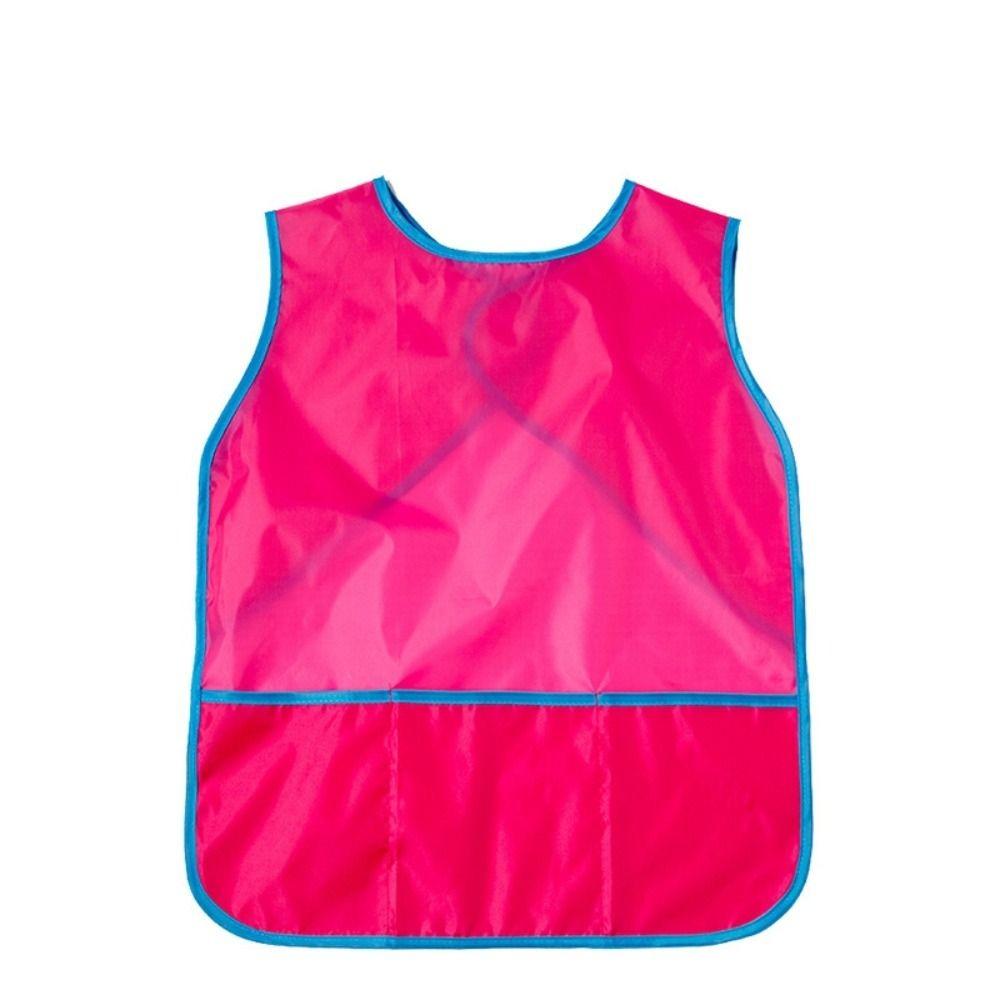 Craft Activity Nylon Kids Art Smock Waterproof Sleeveless Painting Aprons Convenient Reusable Kids Apron Birthday Parties